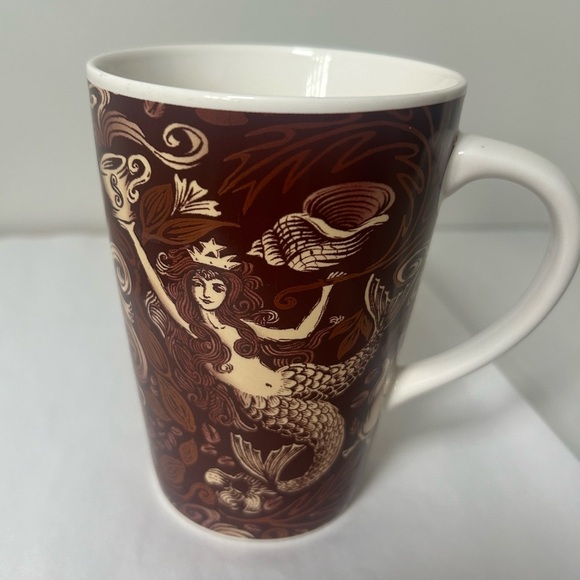 Starbucks Coffee Mug 35th Anniversary Mermaid Split Tail Copper Brown 2006 13 oz - Picture 1 of 10